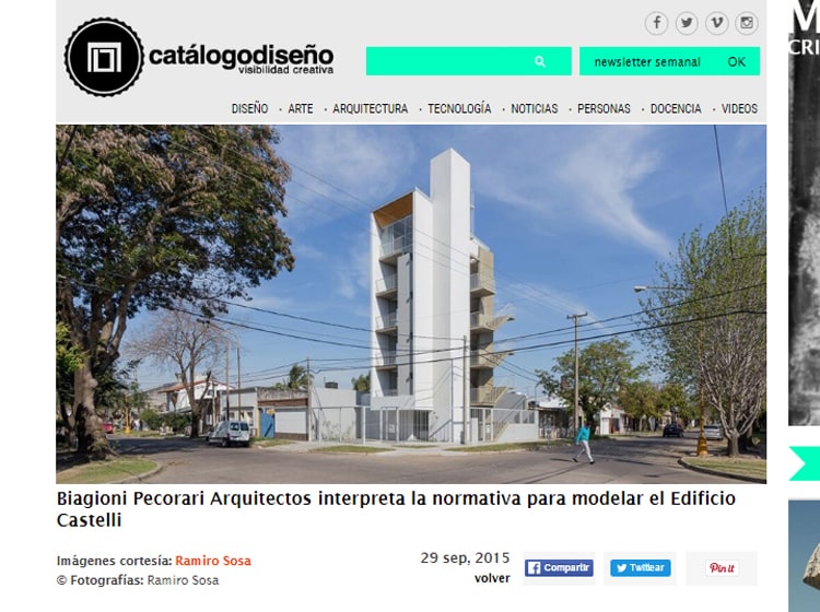 catálogodiseño. Edificio Castelli. 2015